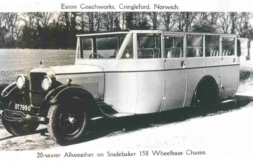 Eaton Coachworks - 20 Seater Allweather on Studebaker 158 Wheelbase Chassis